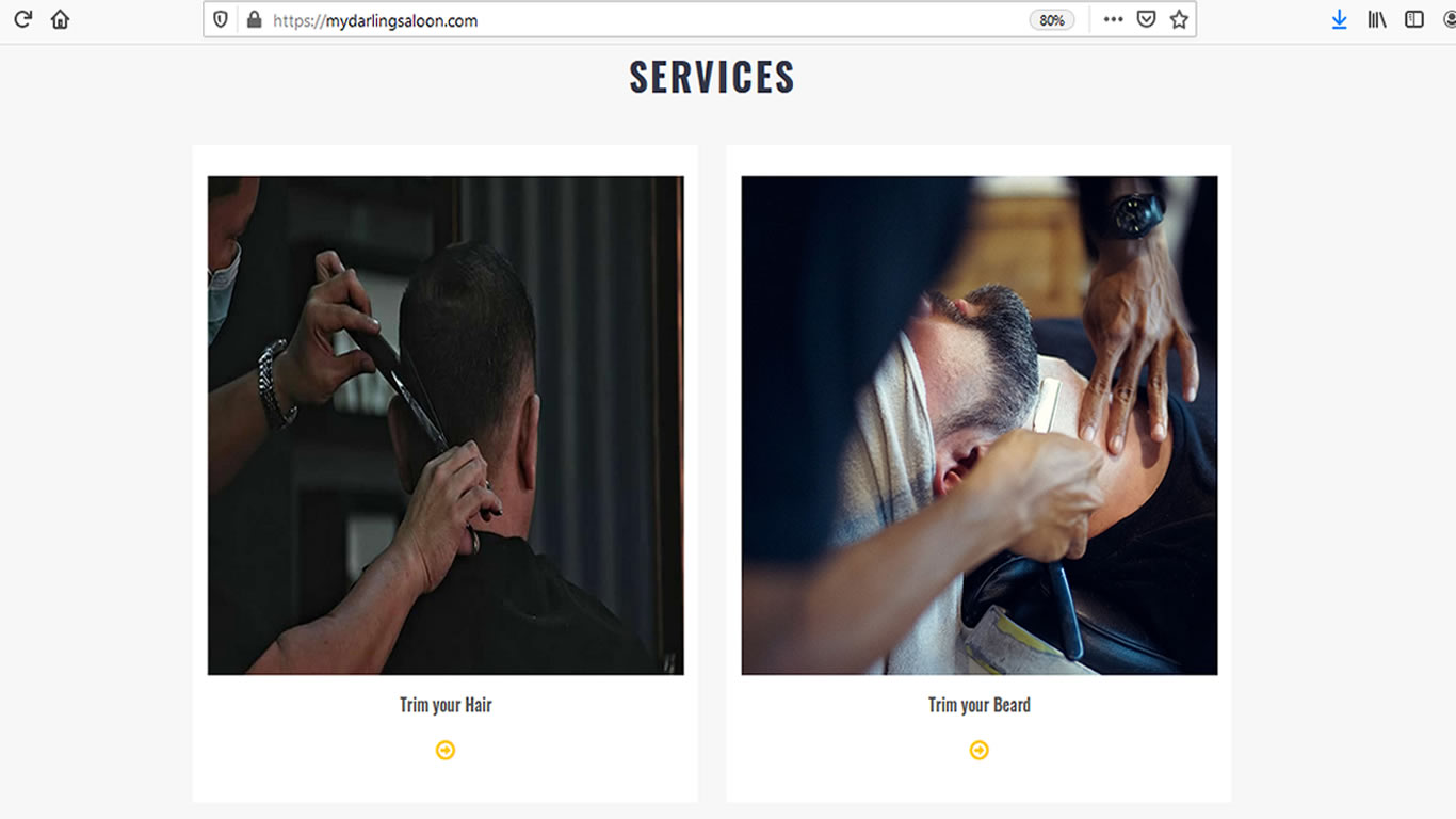 Barbing Saloon Website - Photo2