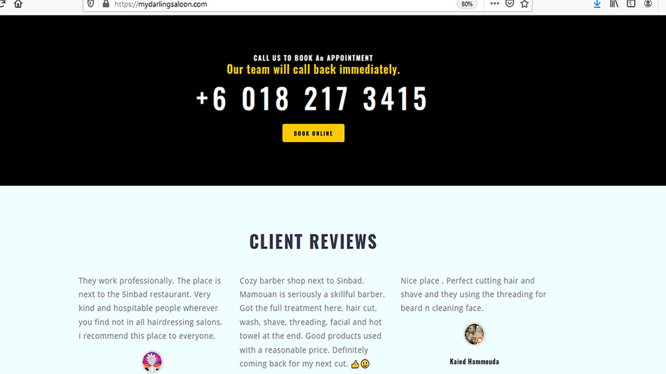 Barbing Saloon Website - Photo5